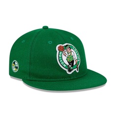 Boné Adulto New Era Retro Crown 950 Boston Celtics Aba Reta - Foto 3