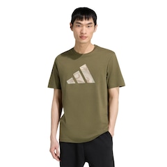 Camiseta Estampada adidas Camo Três Barras Masculina - Foto 1