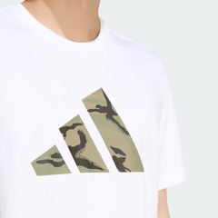 Camiseta Estampada Camo Três Barras adidas Masculina - Foto 5
