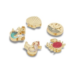 Jibbitz™ Oceano Dourado Pack Com 5 Peças Único - Unissex - Foto 3