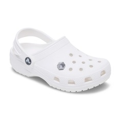 Jibbitz™ Hexágono de Prata Único - Unissex - Foto 1