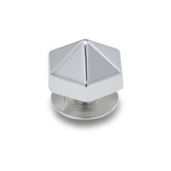 Jibbitz™ Hexágono de Prata Único - Unissex - Foto 3