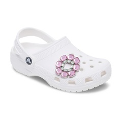 Jibbitz™ Círculo Com Gemas Rosas e Verdes Único - Unissex - Foto 3