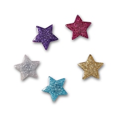 Jibbitz™ estrelas glitter pack 5  unico - Unissex - Foto 2