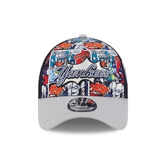 Boné Adulto New Era 940A-Frame New York Yankees Aba Curva - Foto 1