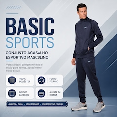 Conjunto Agasalho Esportivo Speedo Basic Sports - Masculino - Foto 2