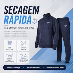 Conjunto Agasalho Esportivo Speedo Basic Sports - Masculino - Foto 4