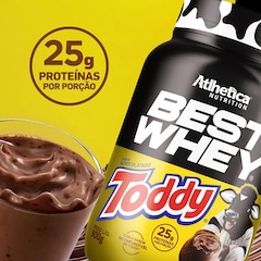 Best Whey Protein Atlhetica Nutrition Achocolatado Toddy - 900g - Foto 2