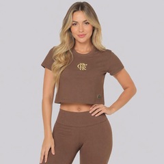 Blusa Cropped do Flamengo Dry Soccer Feminina - Foto 1