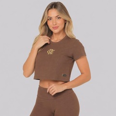 Blusa Cropped do Flamengo Dry Soccer Feminina - Foto 3