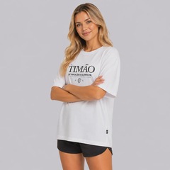 Camiseta do Corinthians Glorioso Oversized Feminina - Foto 3