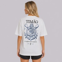 Camiseta do Corinthians Glorioso Oversized Feminina - Foto 4