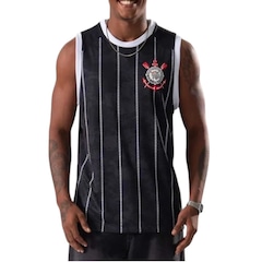 Camiseta Regata do Corinthians Nos Braziline Masculina - Foto 1