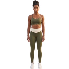 Conjunto Bicolor Top e Calça Fitness Vekyo Feminino - Foto 1