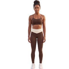 Conjunto Bicolor Top e Calça Fitness Vekyo Feminino - Foto 1