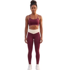 Conjunto Bicolor Top e Calça Fitness Vekyo Feminino - Foto 1