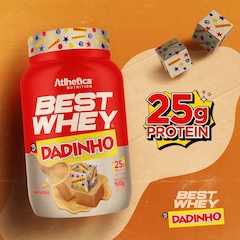 Best Whey Protein (Pote 900g) Dadinho - Atlhetica Nutrition - Foto 2