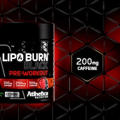 Lipo Burn Black Pré Workout (Pote 200g) Frutas Vermelhas - Foto 2