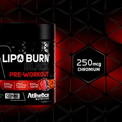 Lipo Burn Black Pré Workout (Pote 200g) Frutas Vermelhas - Foto 6