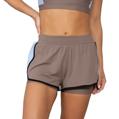 Shorts Run More 2 Em 1 Max Fresh Feminino - Foto 1