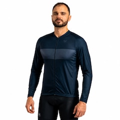 Camiseta Ciclismo Manga Longa Free Force Basic Masculina - Foto 1