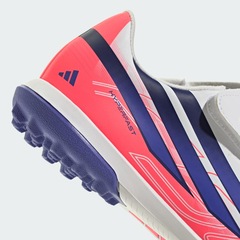 Chuteira Society Infantil adidas Tiras Ajustáveis F50 Hyperfast Club - Foto 9