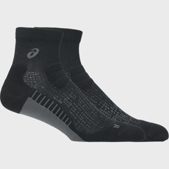 Meia Performance ASICS Run Sock Quarter Unissex - Foto 1