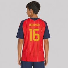 Camisa Espanha I 26/27 16 Rodrigo adidas Infantil - Foto 1