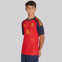 Camisa Espanha I 26/27 16 Rodrigo adidas Infantil - Foto 4