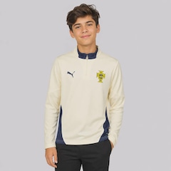 Blusão Puma Portugal Treino Zip Top Infantil - Foto 1