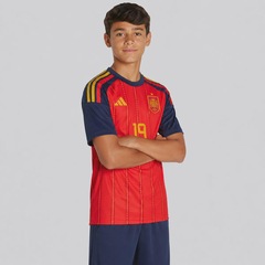 Camisa Espanha I 26/27 19 Lamine Yamal adidas Infantil - Foto 3