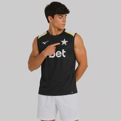 Camiseta Regata Mizuno Botafogo Treino Atleta 2026 Masculina - Foto 3