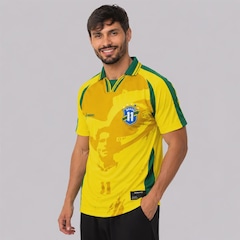 Camiseta Polo Approve Huge Brasil Romario Masculina - Foto 3