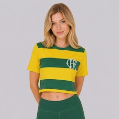 Blusa Cropped do Flamengo Virar Feminina - Foto 1
