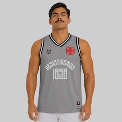 Camiseta Regata do Vasco Resistiremos Masculina - Foto 1