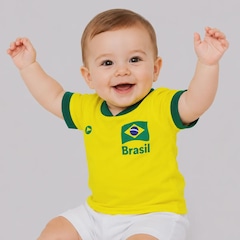 Camisa Brasil Baby Infantil - Foto 2
