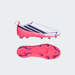 Chuteira de Campo Infantil adidas Sem Cadarço F50 Hyperfast League - Foto 10