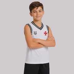 Camiseta Regata Vasco Faixa Identidade Vascaína Infantil - Foto 2