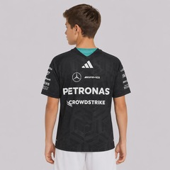 Camiseta Adidas Mercedes AMG Petronas Estampada Infantil - Foto 4