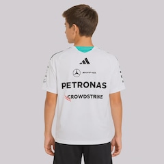 Camiseta Adidas Mercedes AMG Petronas Estampada Infantil - Foto 4