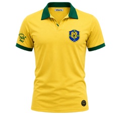 Camisa do Brasil Retrô Pelé 1962 Athleta Masculina - Foto 1