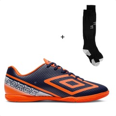 Chuteira de Futsal Umbro Force Masculina + Meião Team - Foto 1