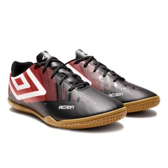 Chuteira de Futsal Adulto Umbro Action + Meião Team - Foto 4
