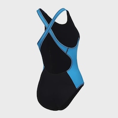 Maiô Speedo Cross Green'N Blue Liso Com Recorte Feminino - Foto 6