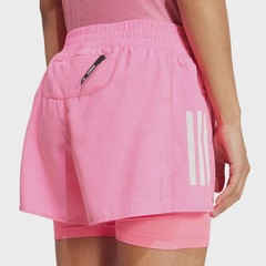 Shorts adidas The Run Climacool 2 In 1 Feminino - Foto 3