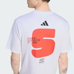 Camiseta adidas I Audi Revolut F1 Team Gabriel Bortoleto Masculina - Foto 5
