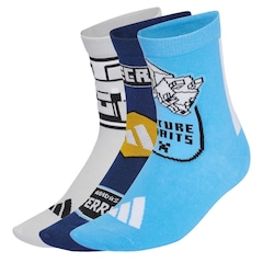 Kit Meias adidas x Minecraft com 3 Pares Infantil - Foto 1
