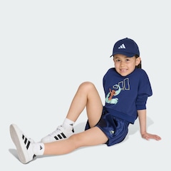 Conjunto Blusão de Moletom adidas + Shorts Disney Infantil - Foto 4