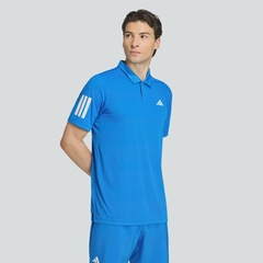 Camisa Polo adidas Club 3 Listras Masculina - Foto 1