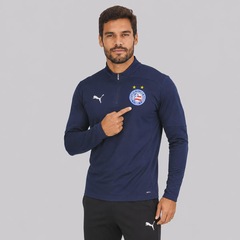 Blusão Puma Bahia Treino 1/4 Zip Top Masculino - Foto 2